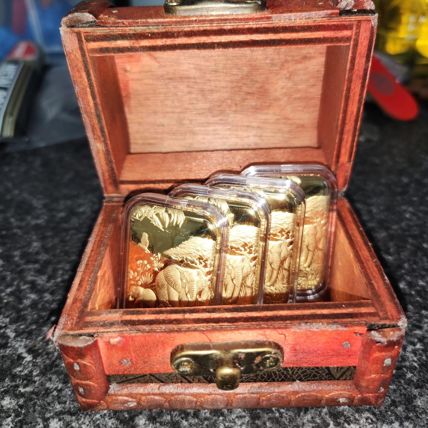 Customer photo review of 24K Yellow Gold (99.99% Gold Purity) Essential Elephant Piece