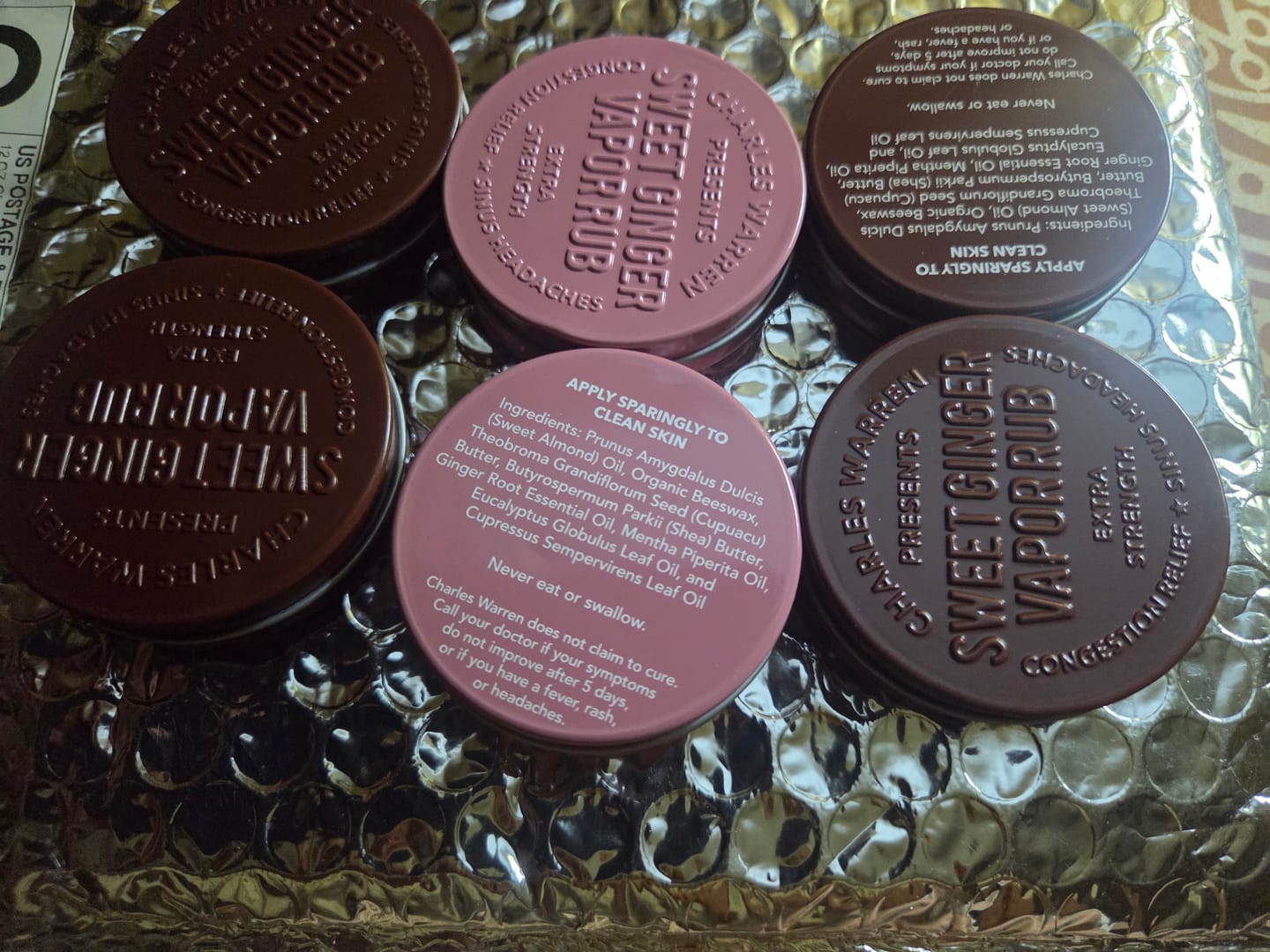Customer photo review of Extra Strength Sweet Ginger Vapor Rub [Compact]