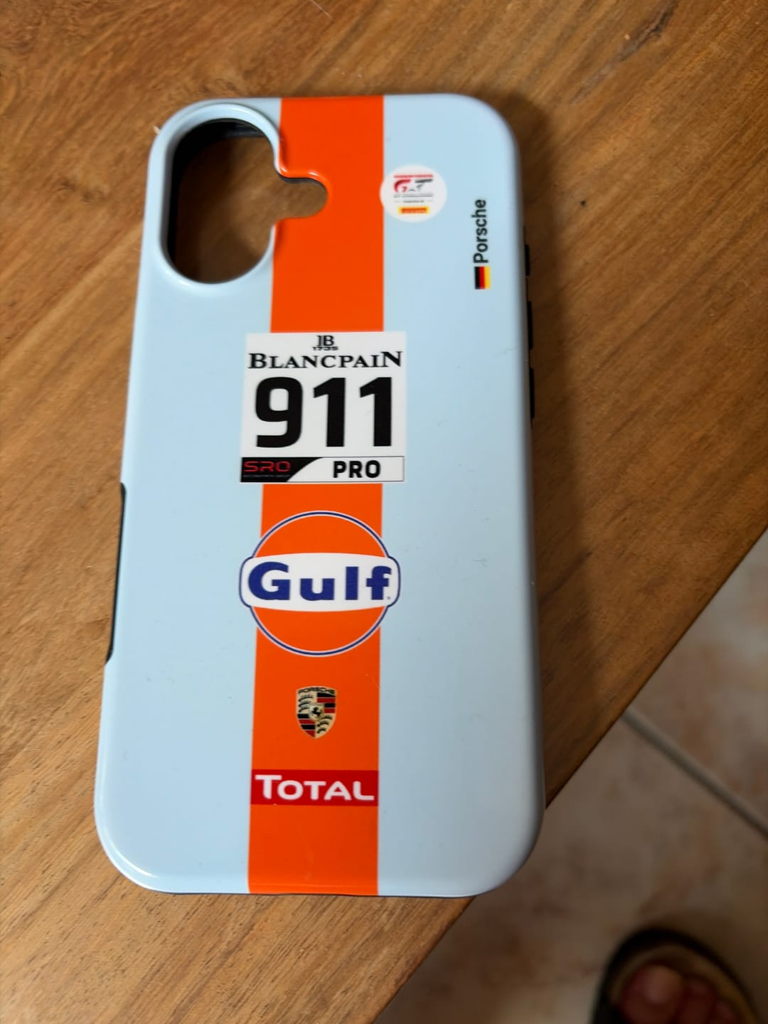 Customer photo review of Gulf Porsche GT Livery - Individuelle Premium Hülle für iPhone