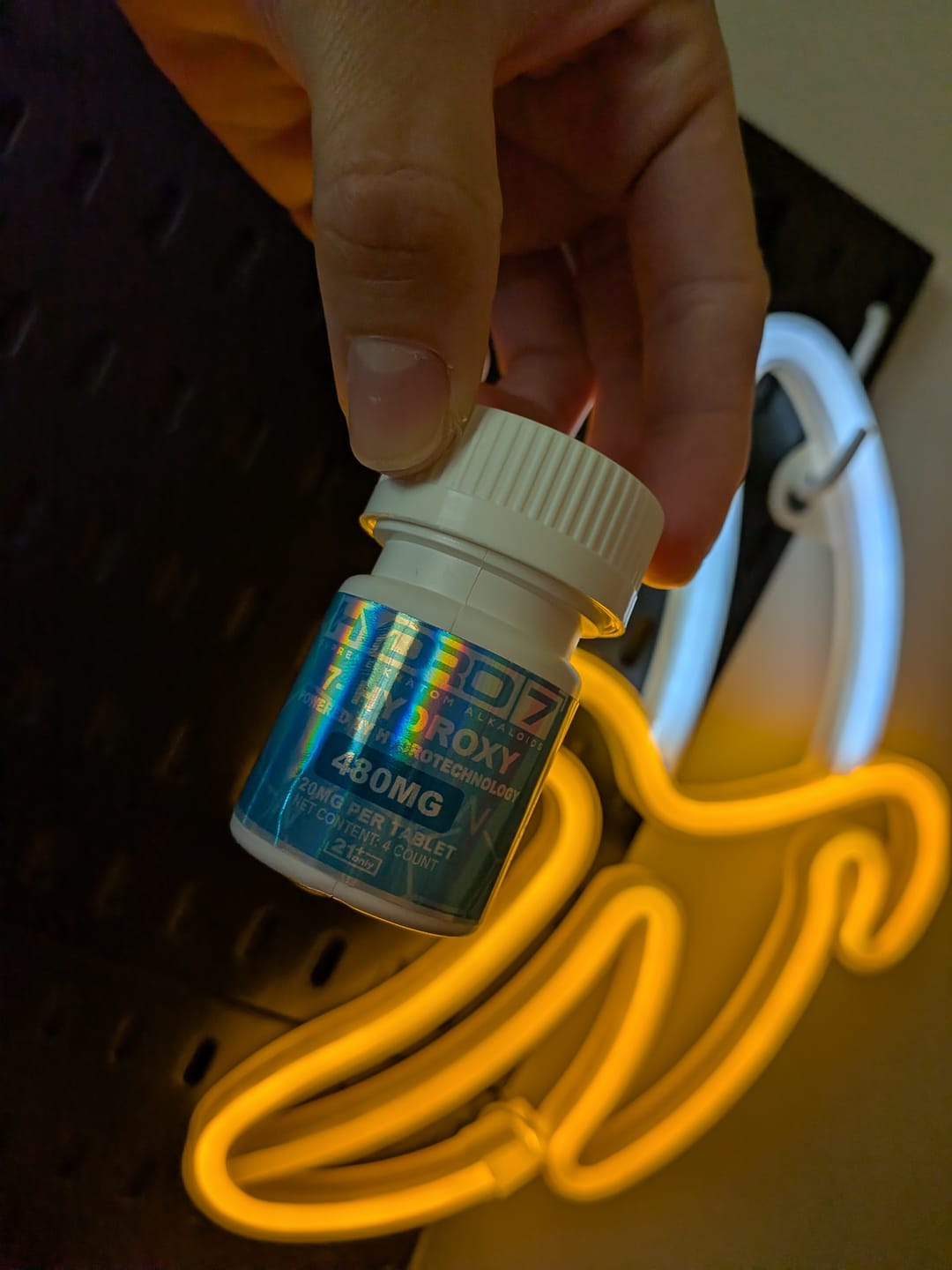 Customer photo review of 7-Hydroxy Tablets - 120MG (4 Count) 480 mg per jar