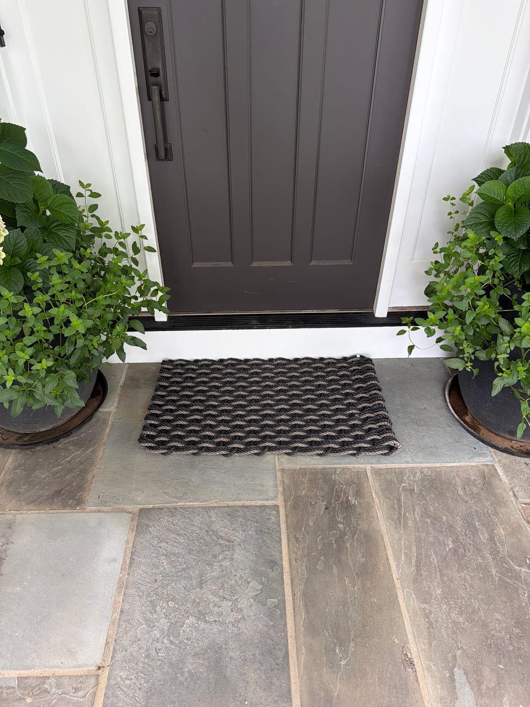 Customer photo review of Charcoal + Charcoal + Mushroom Doormat