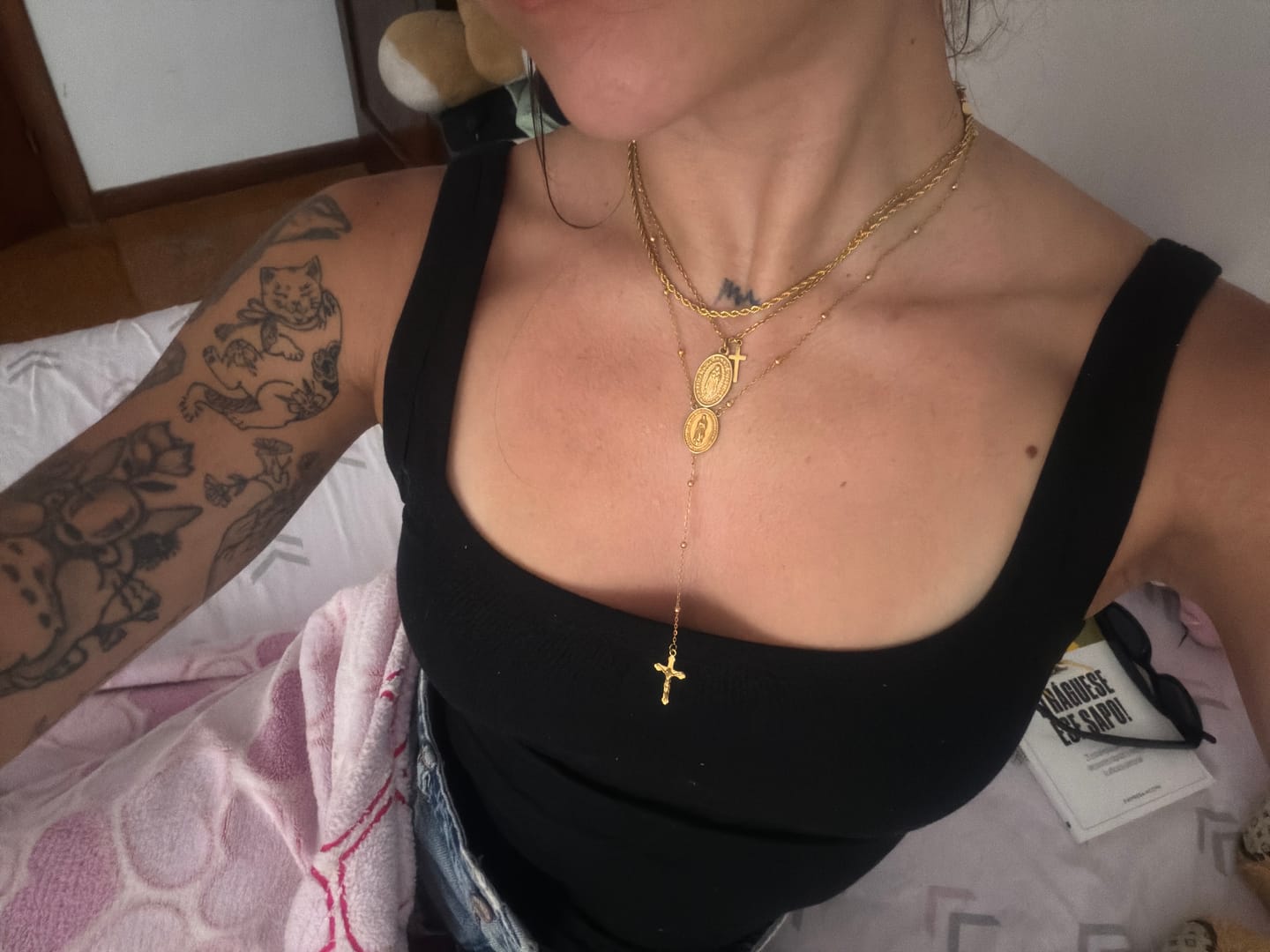 Customer photo review of Collar Virgen de Guadalupe