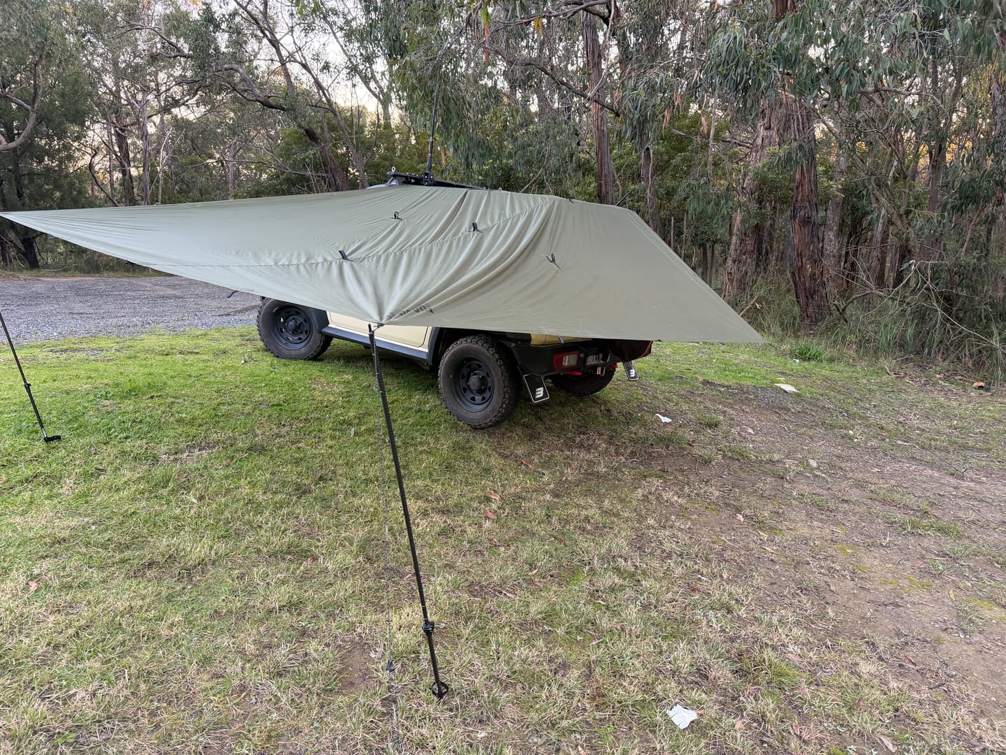 Customer photo review of 3m x 4m Lightweight Tarp