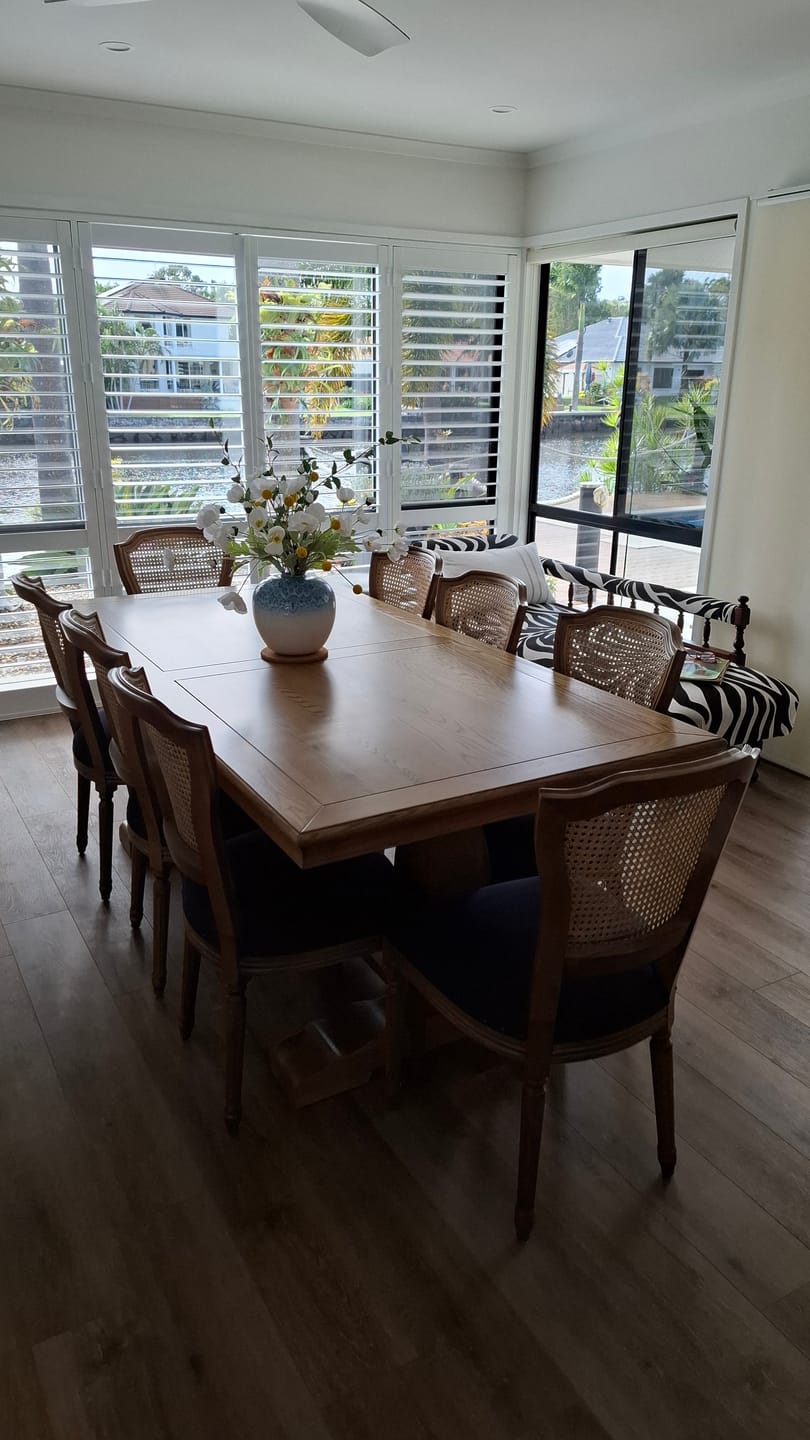 Customer photo review of Kensington Natural Oak Dining Table
