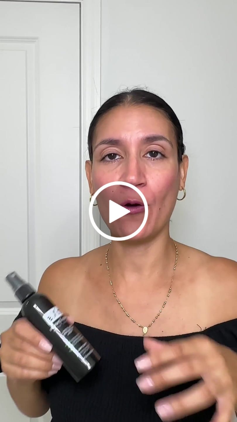 Customer video review of Natural Biotin DHT Blocker Spray - Best Hair Growth Spray for Men's and Women's Hair Loss and Thinning Hair