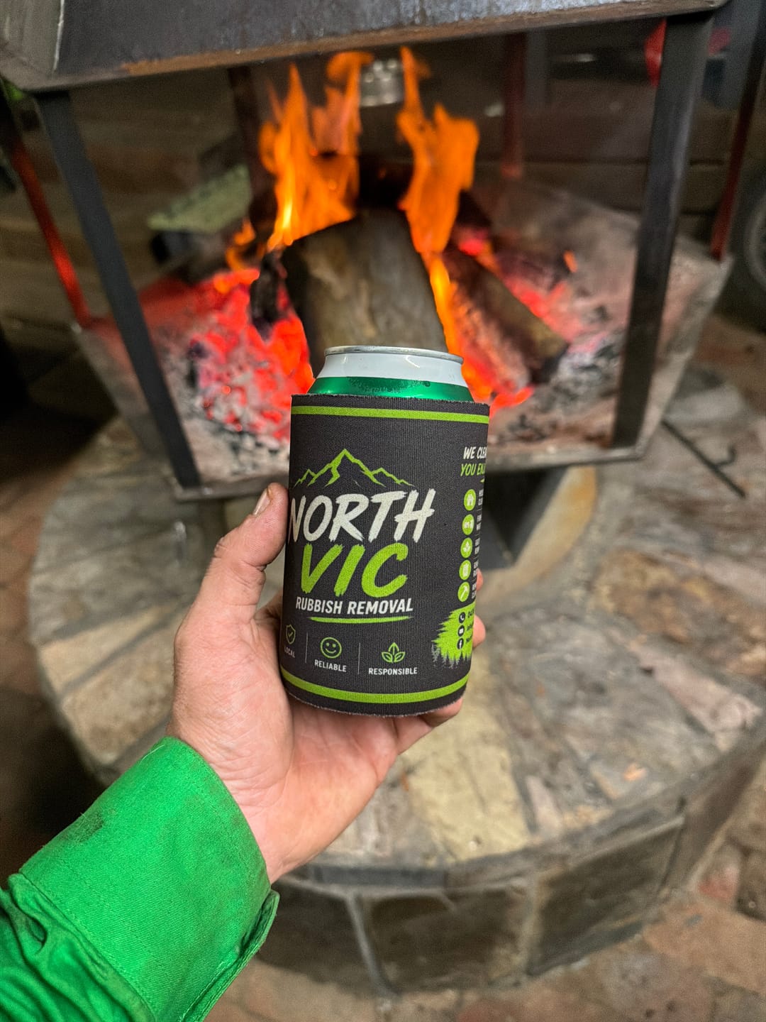 Customer photo review of 10 Branded Stubby Holders