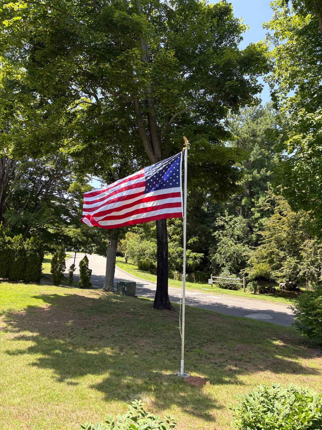 Customer photo review of Durable Patriot - Premium Embroidered American Flag