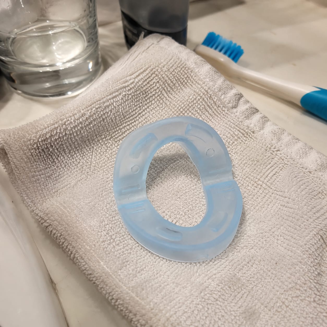 Customer photo review of GlowStep - Silent Anti-Snore Mouth Guard™