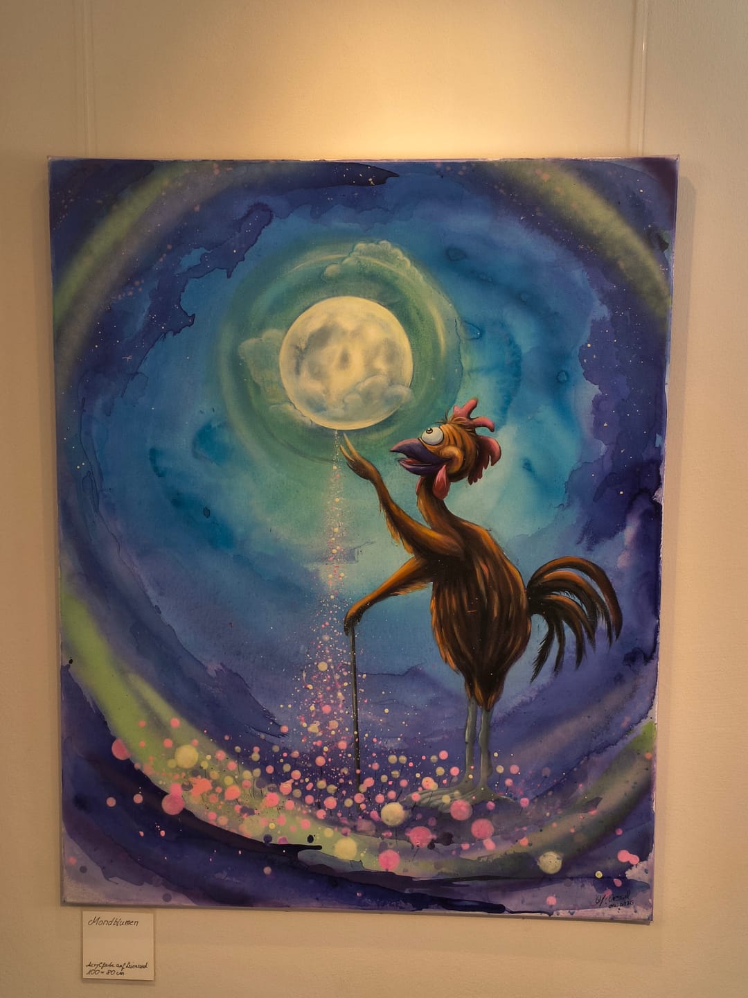 Customer photo review of Acrylfarbe - Hellblau