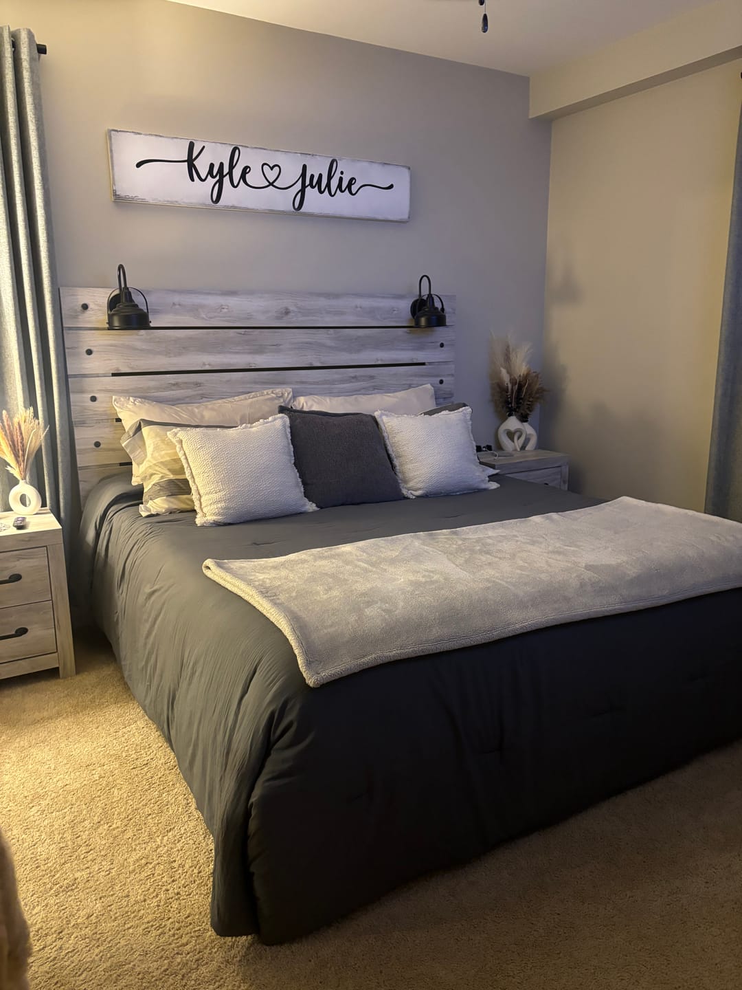 Customer photo review of Master Bedroom Wall Signs Custom with Your Words