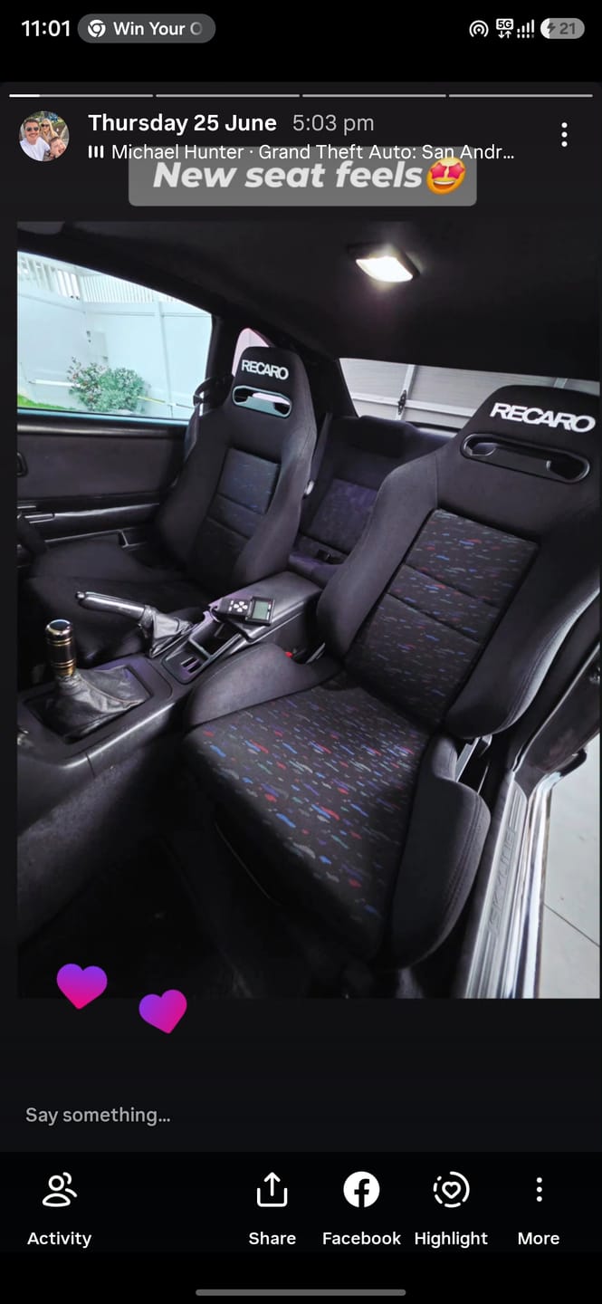 Customer photo review of Recaro SR3 Style Recliner Seat - ADR Approved