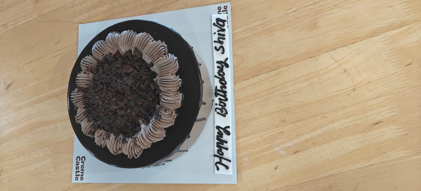 Customer photo review of Chocolate Mousse Cake