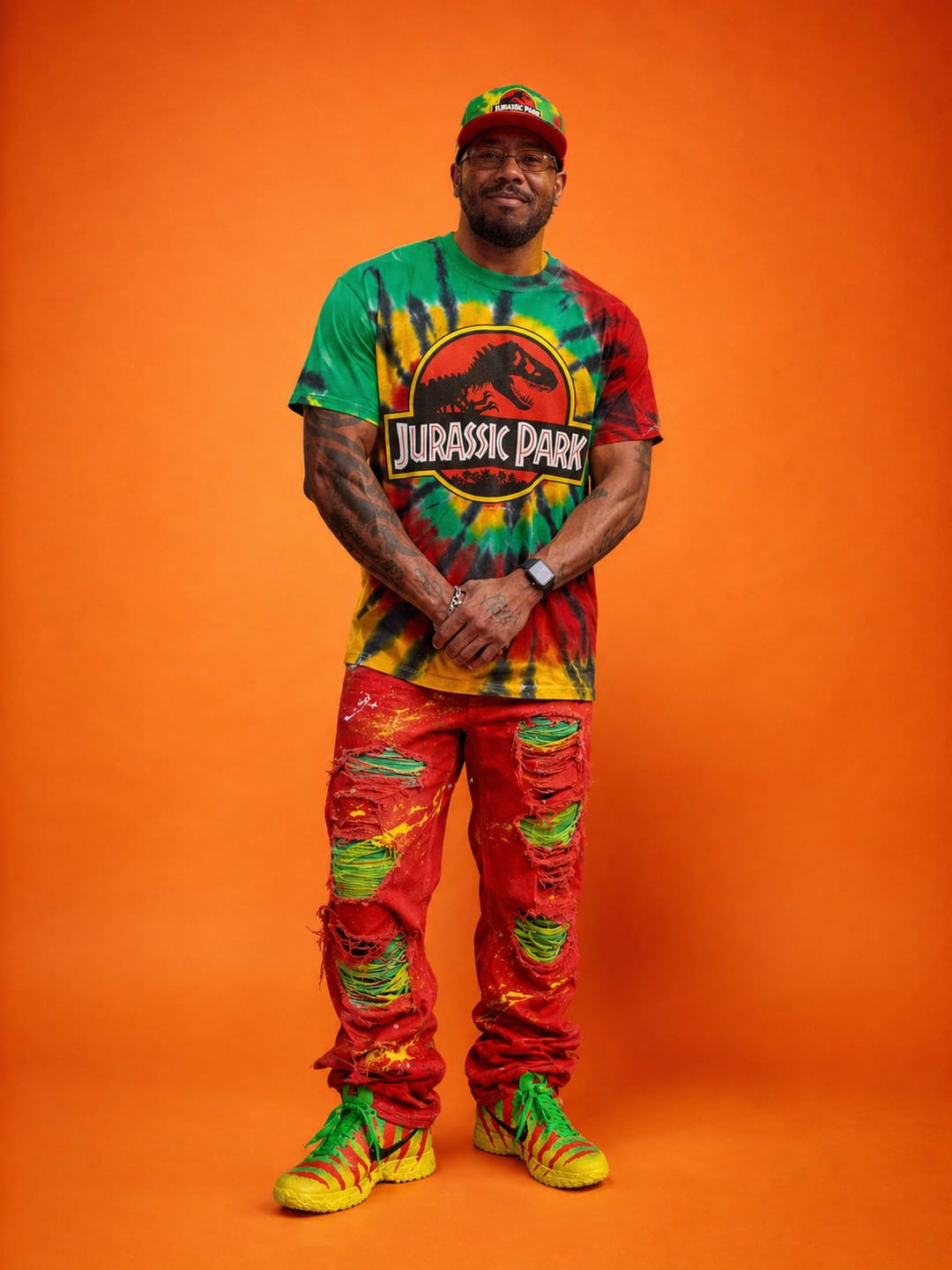 Customer photo review of JURASSIC PARK: RETRO ICON - TIE-DYE T-SHIRT