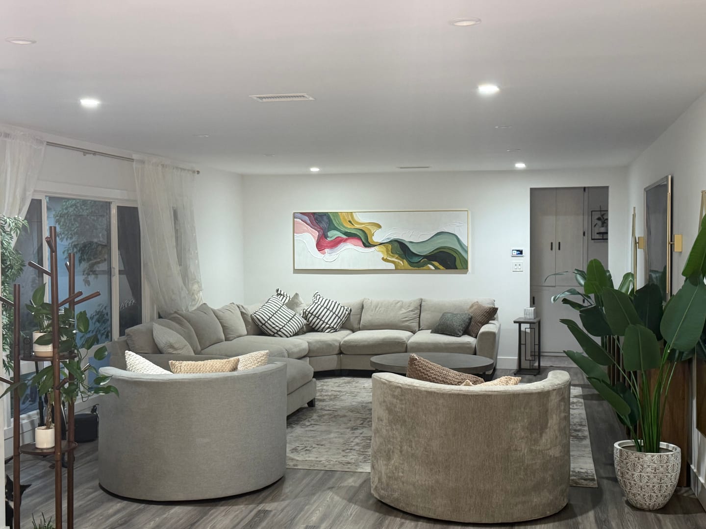 Customer photo review of Earth's Veins – Modern Sculptural Texture Abstract Painting | Wabi-Sabi Vintage Green Entryway Wall Art