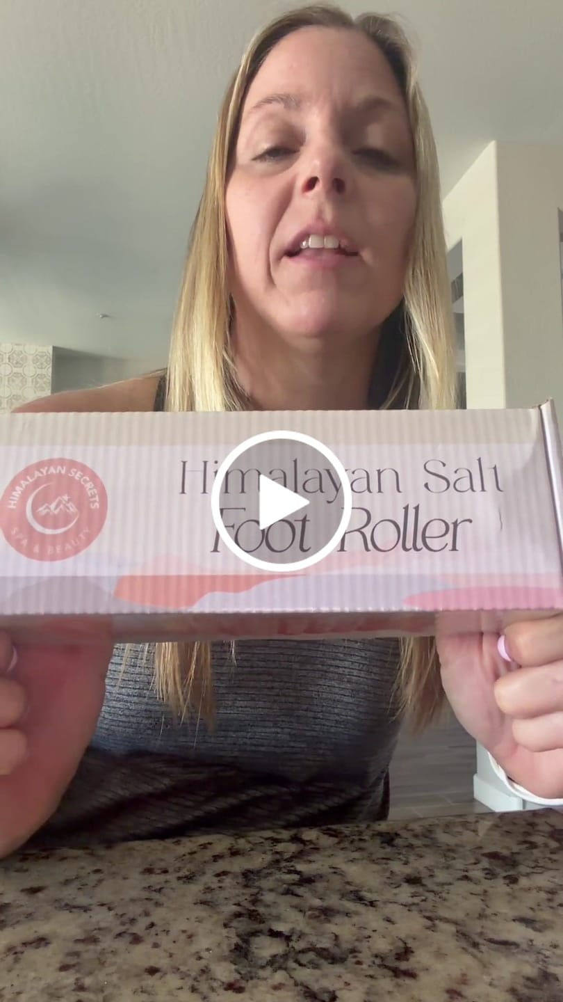 Customer video review of Himalayan Salt Foot Roller 8"