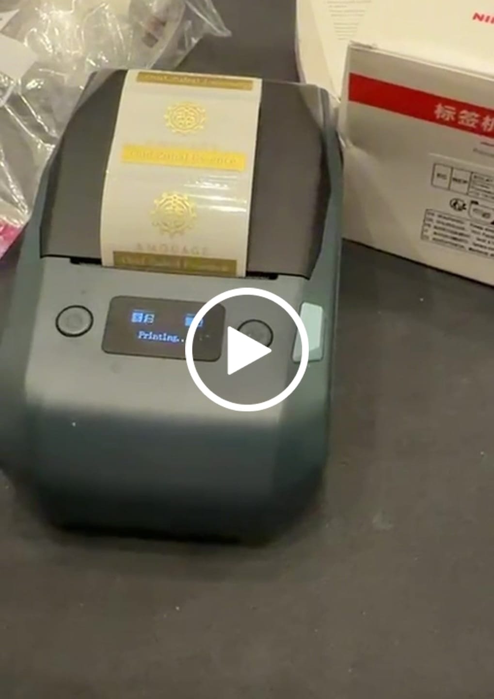 Customer video review of Thermal Transfer Label Printer Labels for M2, M3