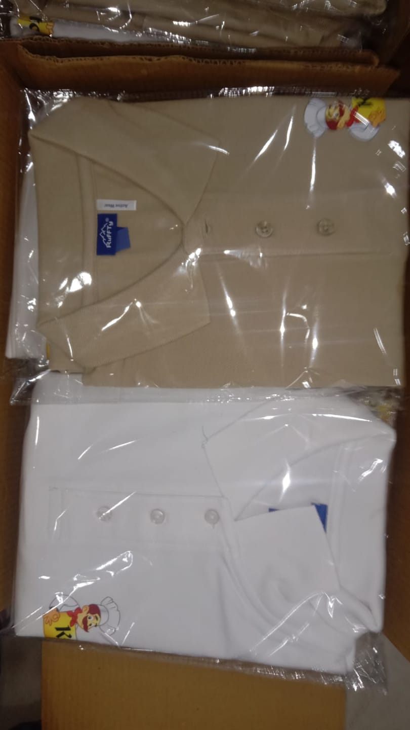 Customer photo review of Customized 100% Pure Cotton Polo T-Shirt With Your Company Logo | Order Logo Printed Tees | PrintMine.in