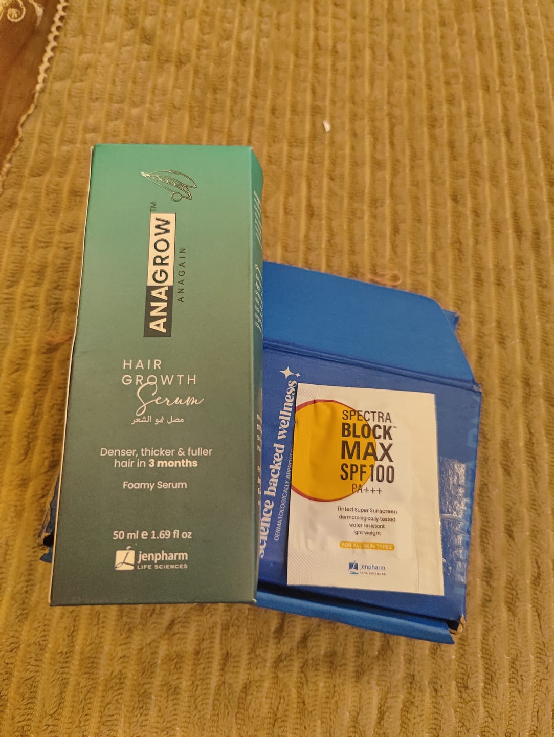 Customer photo review of Anagrow Hair Serum