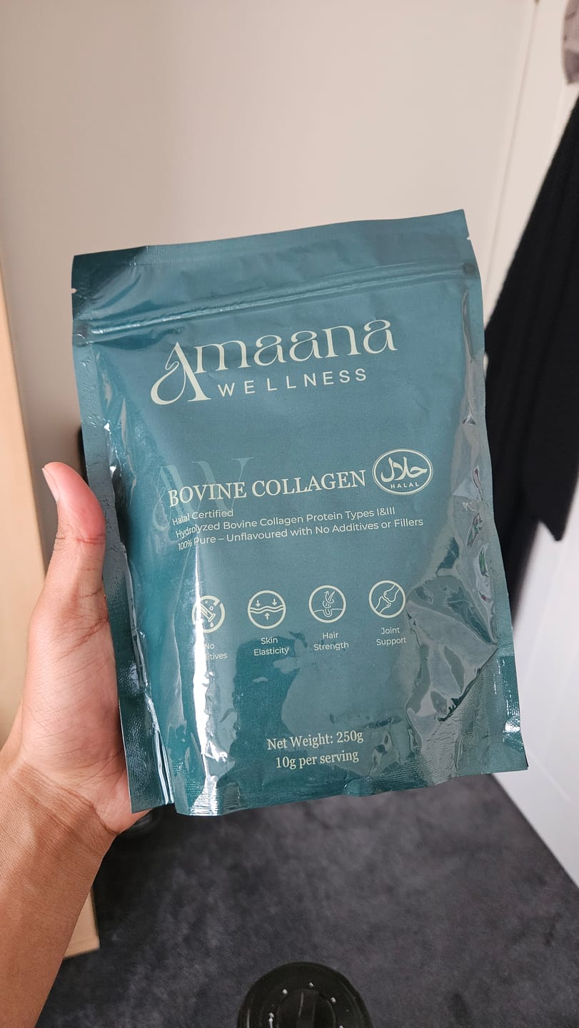 Customer photo review of Halal Bovine Collagen Powder 3 Month Supply Bundle (750g)