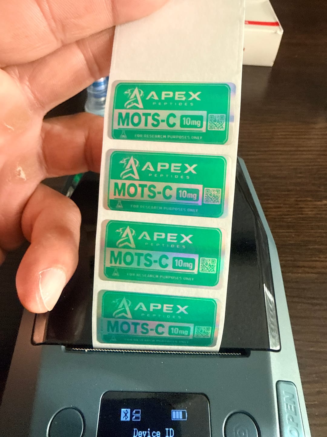 Customer photo review of NIIMBOT Compatible M2 Labeling Ribbon, Replacement Refill Tapes