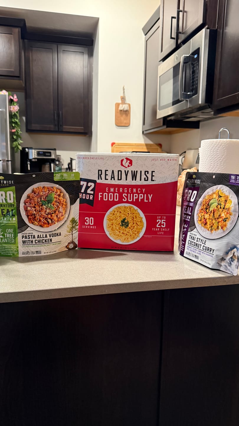 Customer photo review of 72 Hour Food Kit
