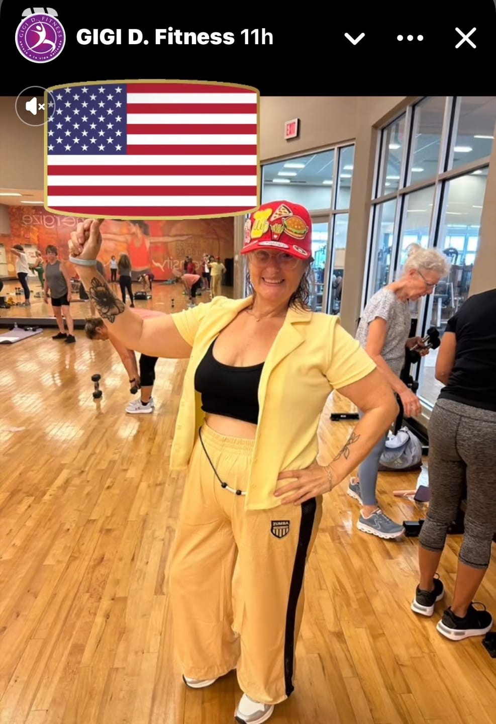 Customer photo review of Victory Wide Leg Track Pants