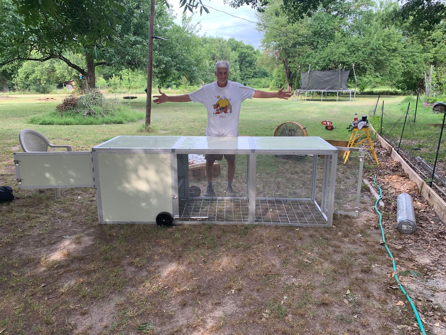 Customer photo review of Mobile Chicken Coop / Chicken Tractor