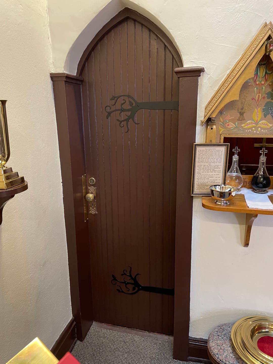 Customer photo review of Decorative Branch Hinge Face Plate for Gates