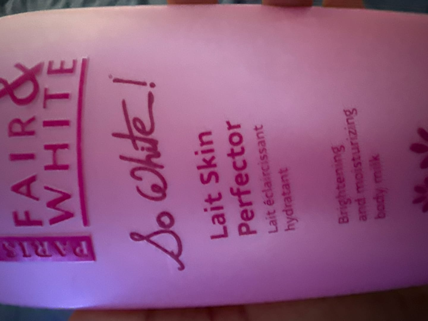 Customer photo review of So White Skin Perfector Brightening Body Lotion 500ml