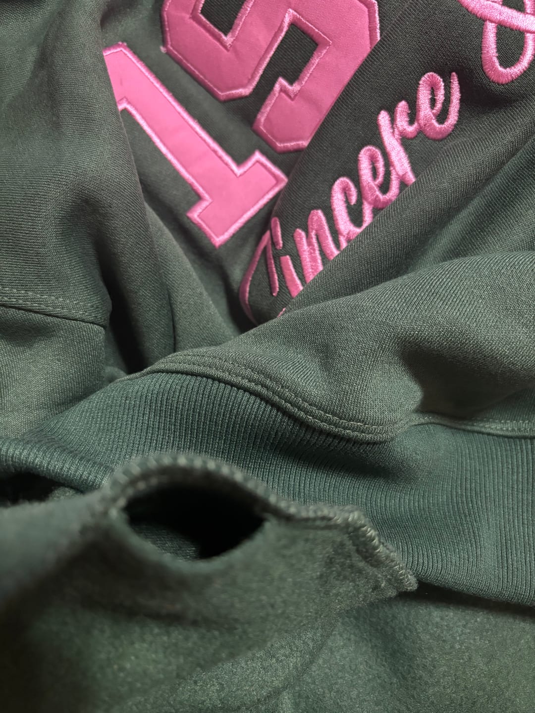 Customer photo review of Sweatshirt-1908 Sincere and Rare Quarter Zip