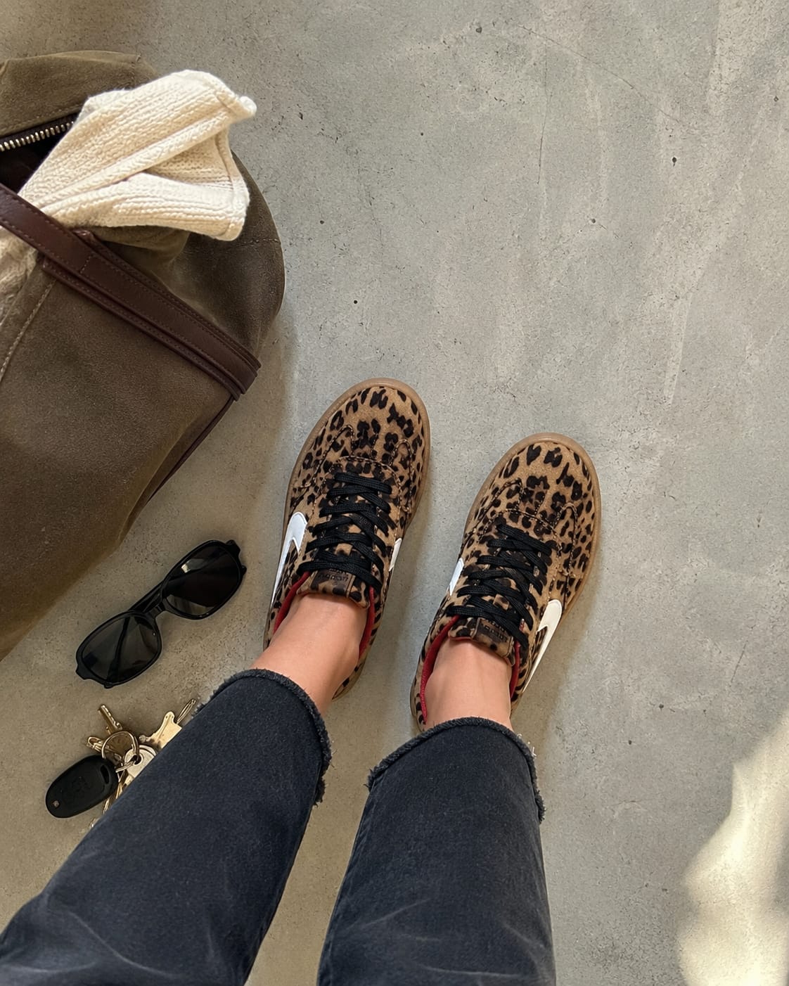 Customer photo review of Lucky Step Retro Court Sneakers