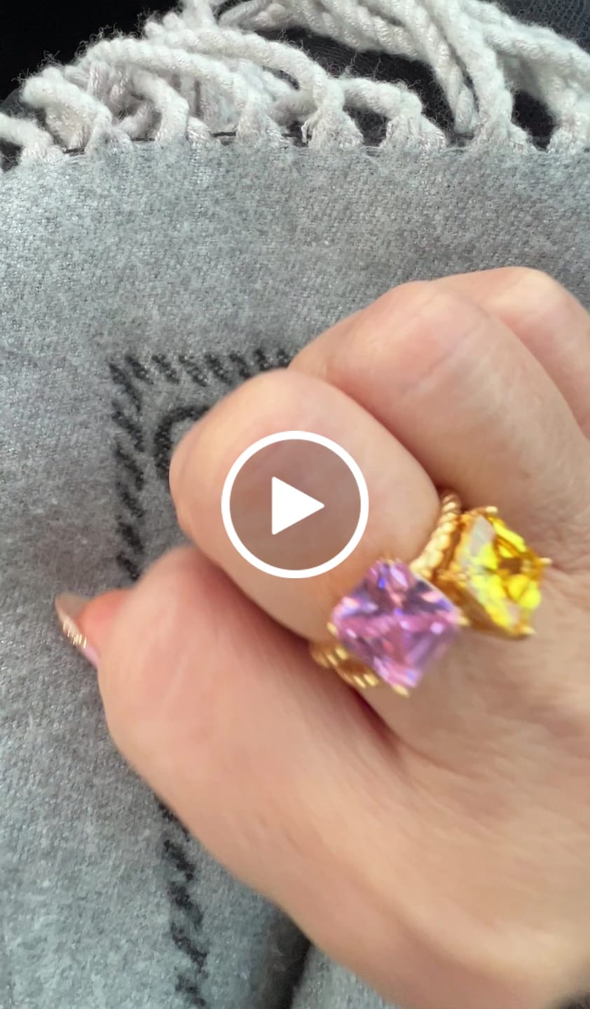Customer video review of The Sofia Gemstone Ring Set