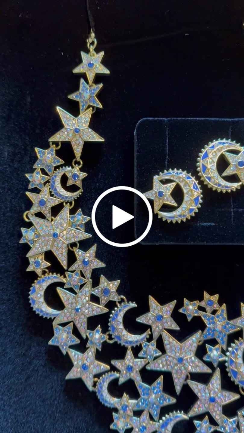 Customer video review of Heidi Daus® "Celestial Splendor" Crystal Moon & Star Statement Necklace