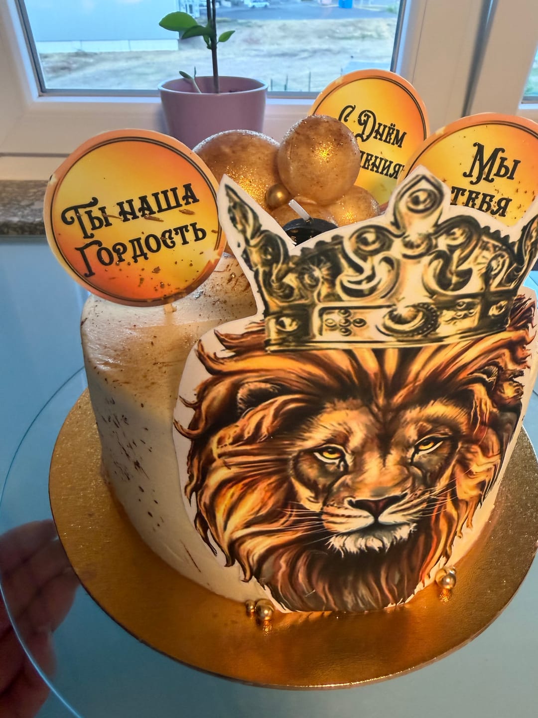 Customer photo review of Макет "Король-лев" для пищевой печати А4