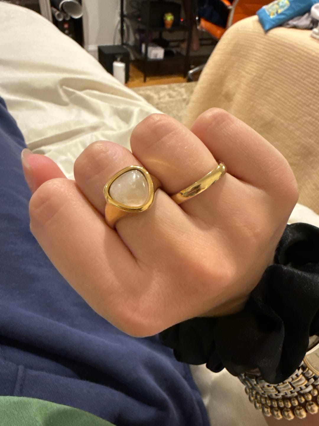 Customer photo review of Alaula Gemstone Bold Ring (Bundle)