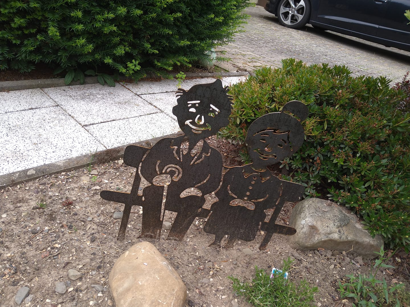 Customer photo review of Gartenstecker Oma & Opa