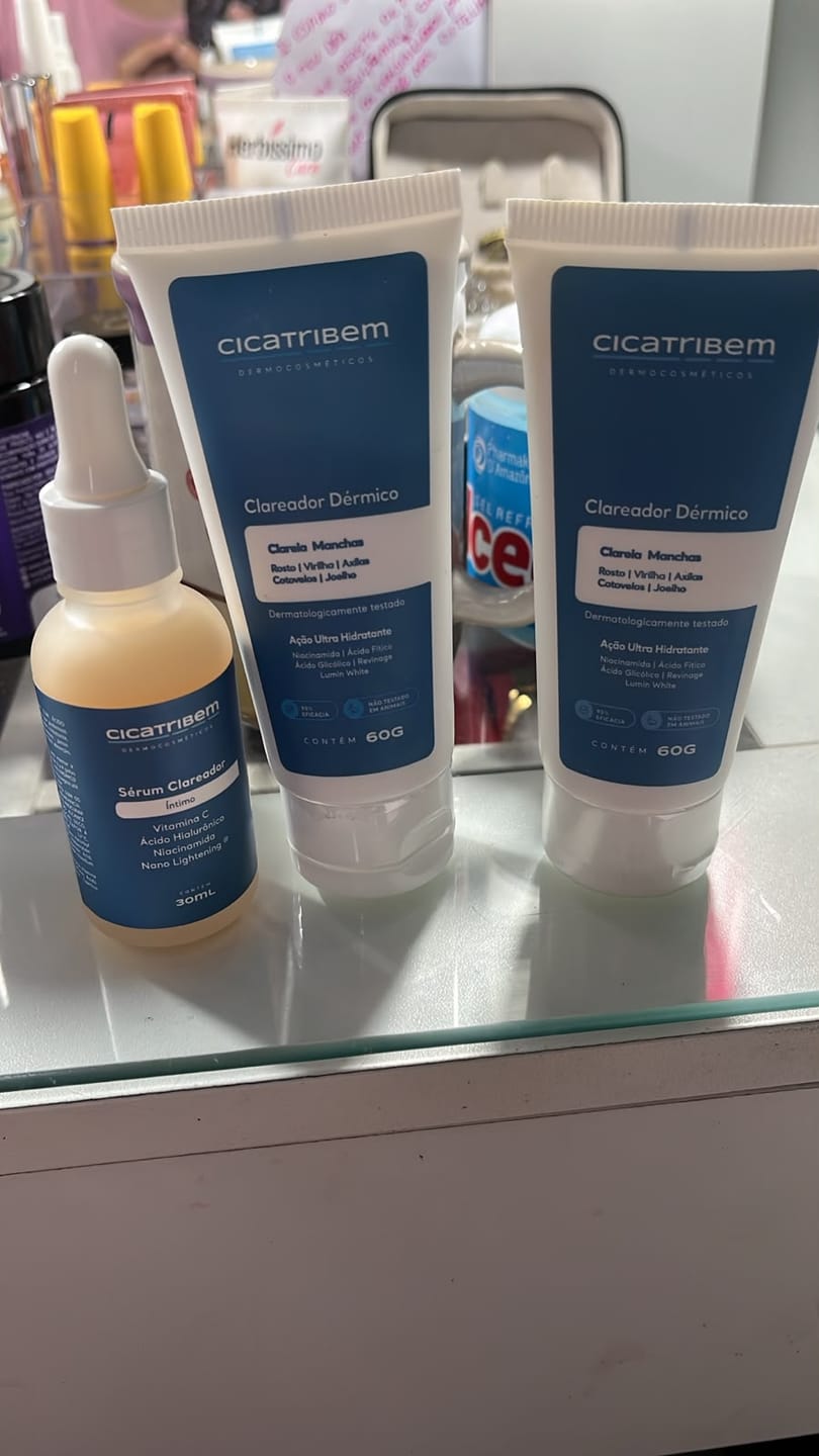 Customer photo review of Kit Clareamento Total + 1 Firmador de Brinde
