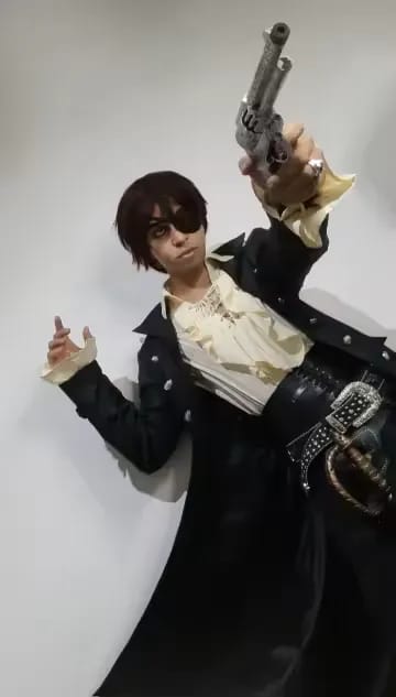 Customer photo review of Long steampunk coat