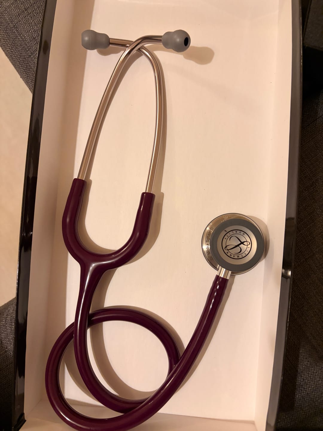 Customer photo review of Littmann Classic III Monitoring Stethoscope: Plum 5831