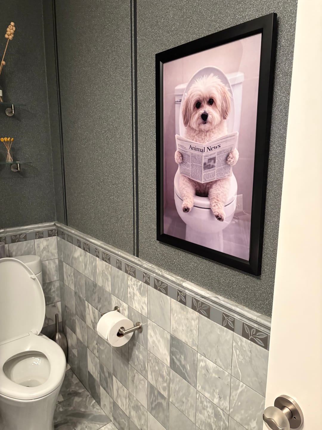 Customer photo review of Bathroom - Personalized Poster