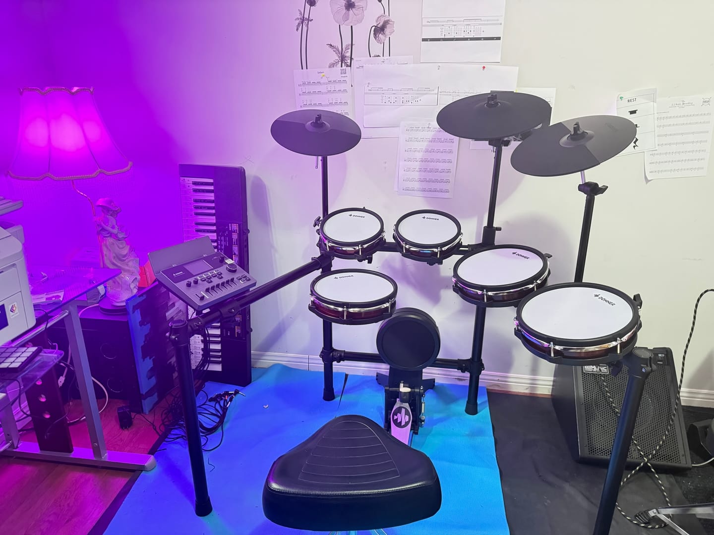 Customer photo review of Donner DED-300Pro Electronic Drum Set