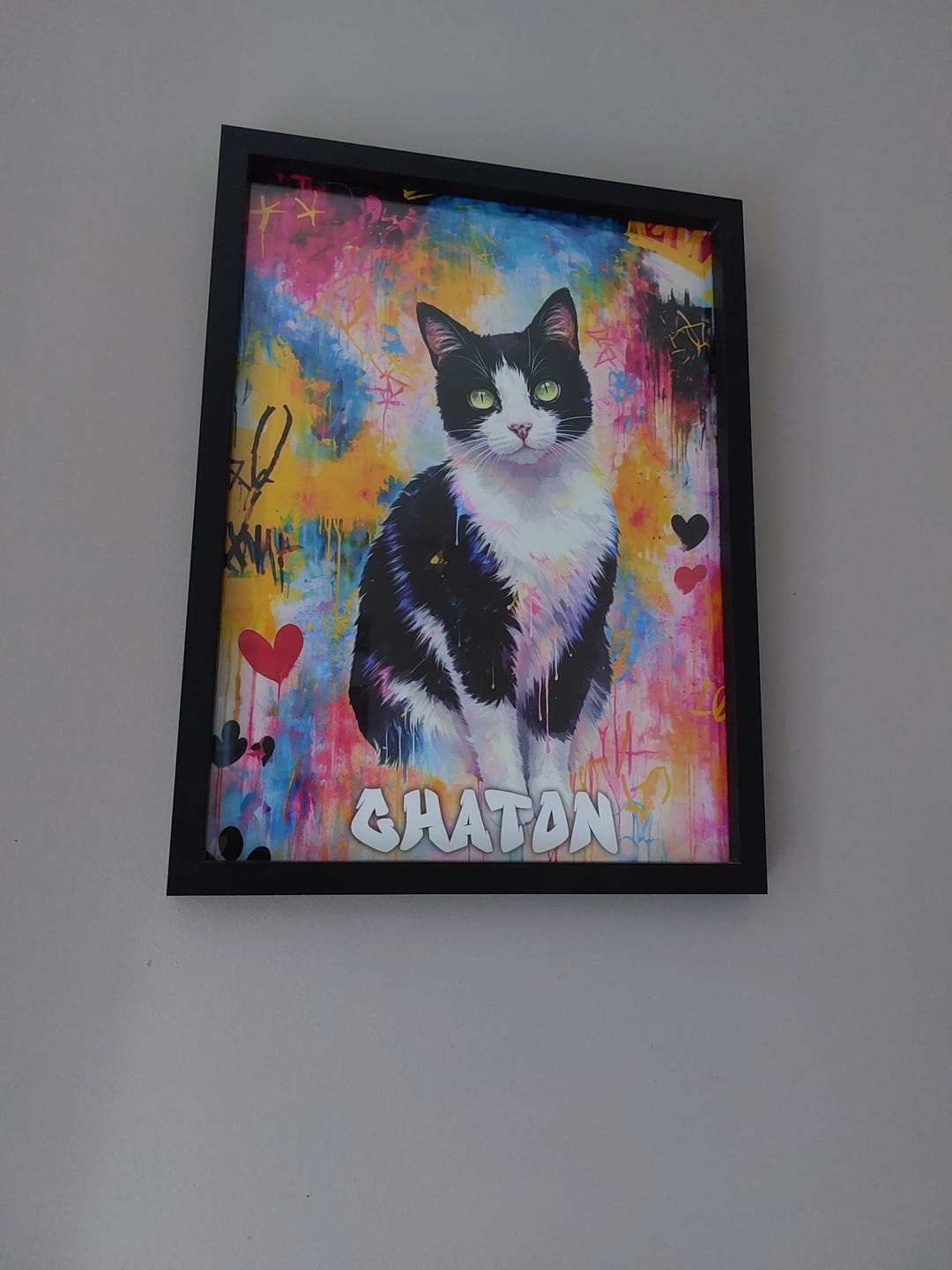 Customer photo review of Le graffiti - Poster personnalisé