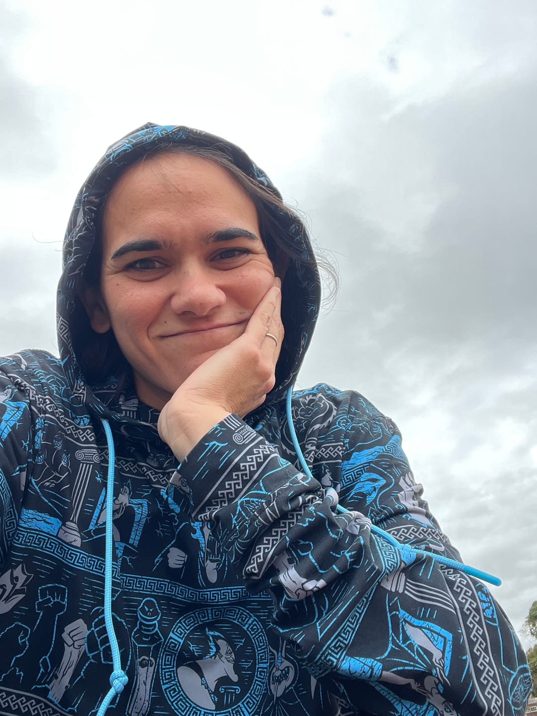 Customer photo review of Disney Villains "Hades Gonna Hate" – Performance Hoodie