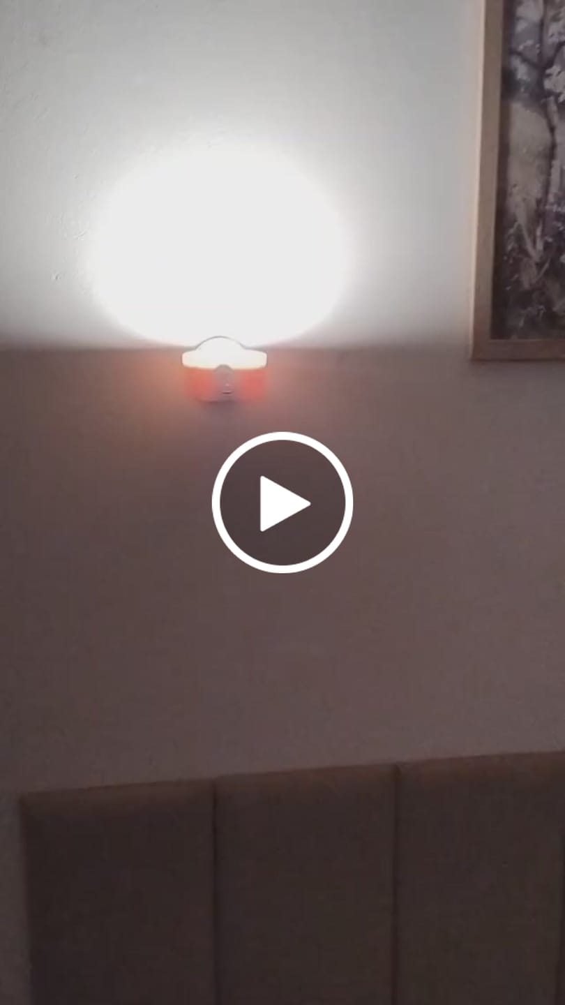 Customer video review of Arandela de Parde Sem Fio Inteligente Led
