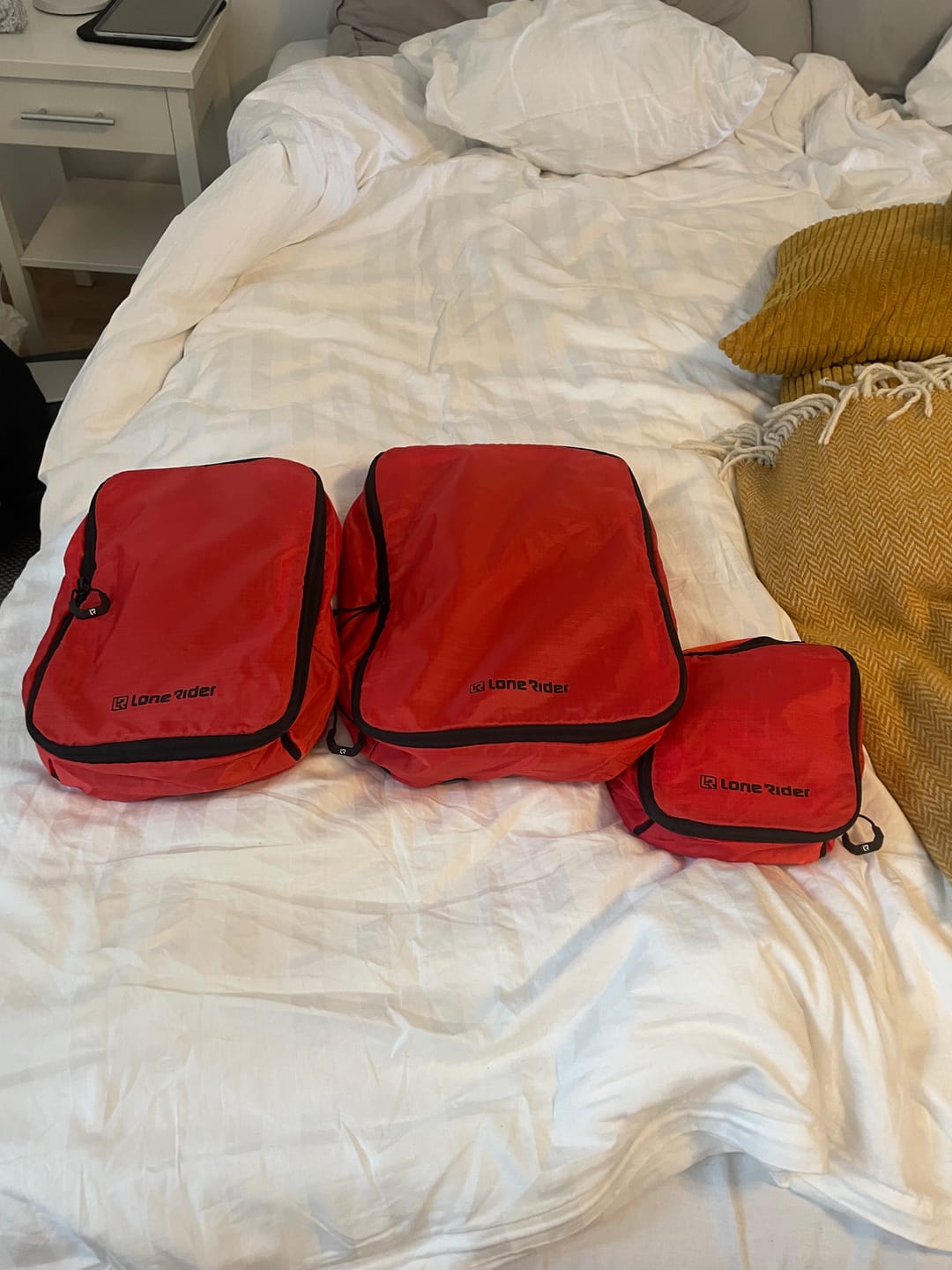 Customer photo review of Travel Packing Cubes - Ultimate Travel Packing Set