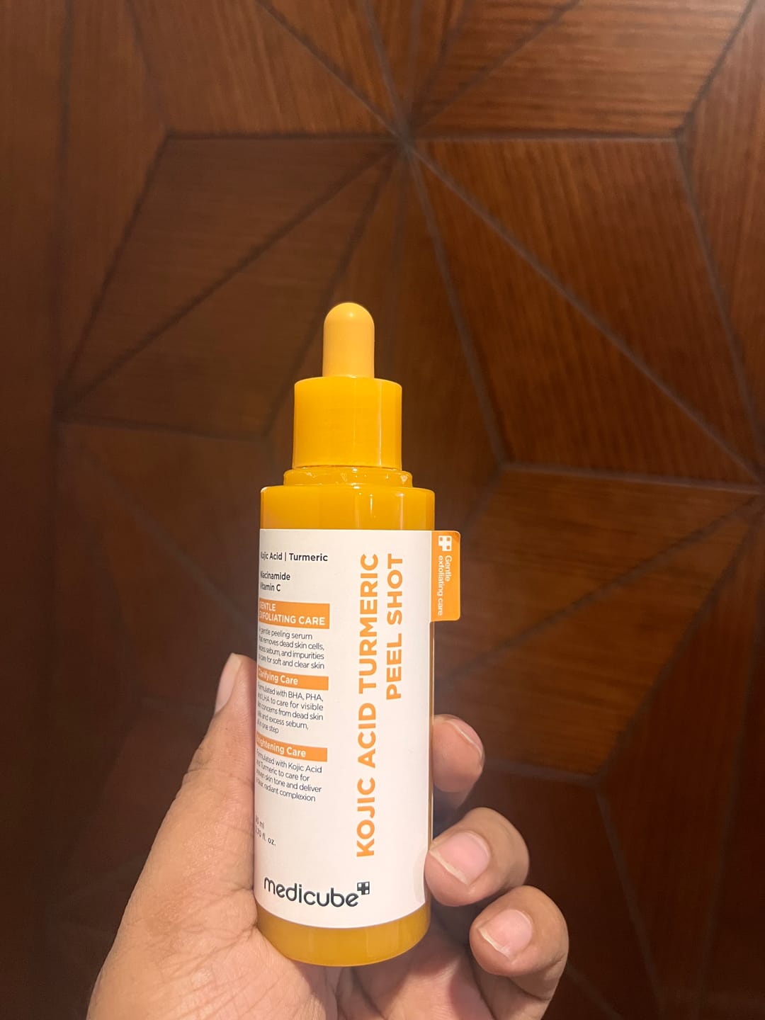 Customer photo review of Medicube Kojic Acid Turmeric Peel Shot 80ml