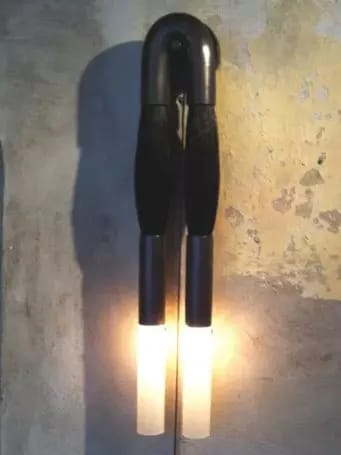 Customer photo review of Horsehair Wall Lamp, Wrought Iron, White Glass Shade, G9, 3000K