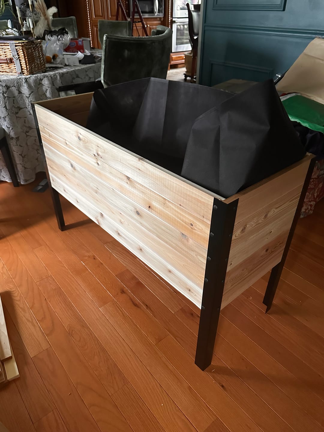 Customer photo review of 18″ x 48″ Deep Root Raised Garden Bed - 30″ TALL - Select Grade