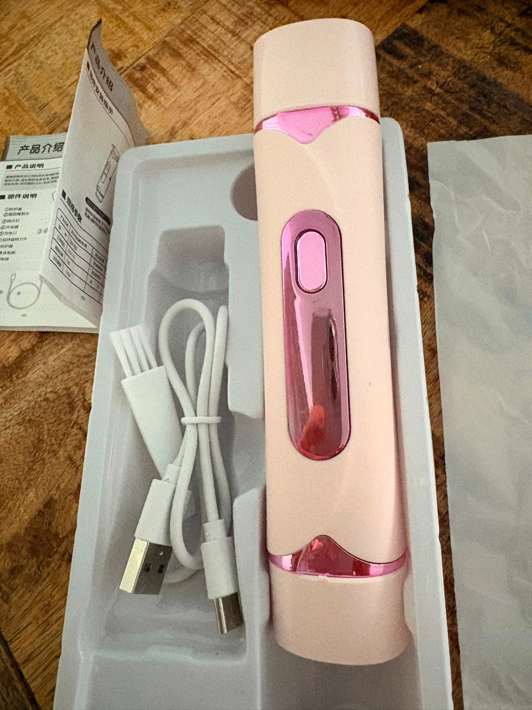 Customer photo review of Depiladora Eléctrica Multifunción 2 en 1 - Dual Head - Recargable USB-C