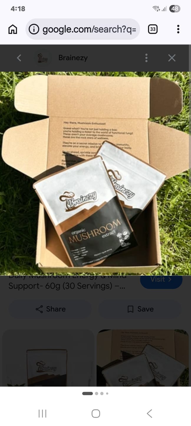 Customer photo review of Daily Mushroom Energy & Mind Support- 60g (30 Servings)